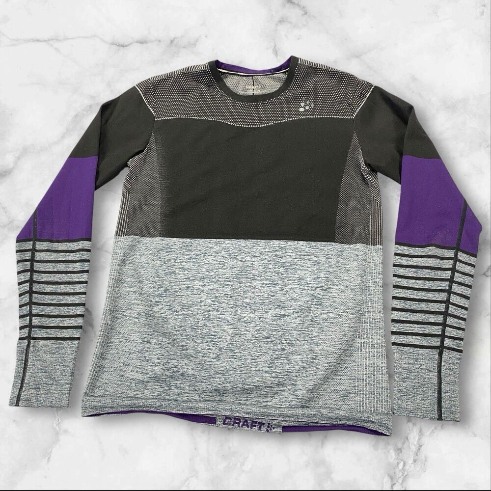 Craft Sports Wear Shirt Womens L Fuseknit Comfort Base Layer Long Sleeve Thermal